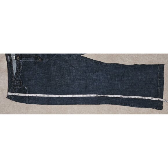 Venezia Blue Jeans Trouser Dark Wash Plus Size 8 Approx 42" Waist 30" Inseam - Picture 6 of 11